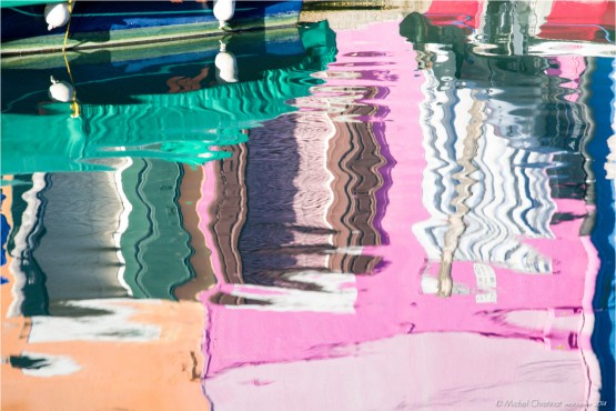 Burano island in Venice Lagoon