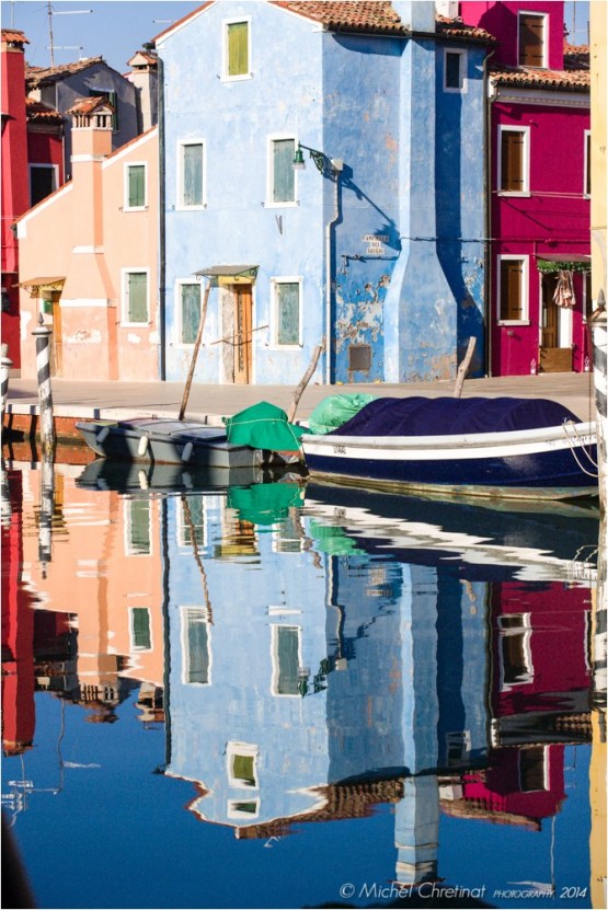 Burano island in Venice Lagoon