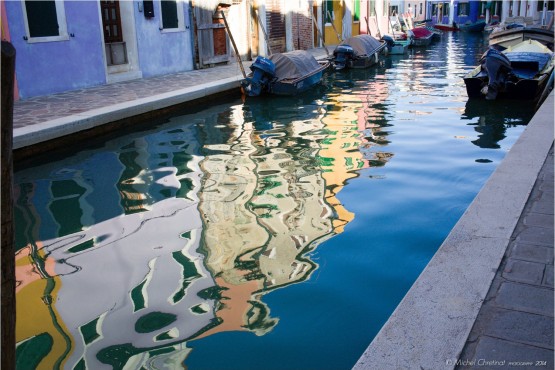 Burano island in Venice Lagoon