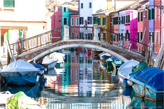 Burano island in Venice Lagoon