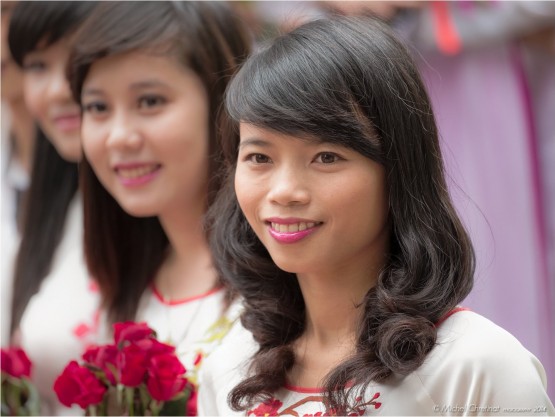 Portrait of students in Hanoï , Vietnam - Portraits d'étudiantes