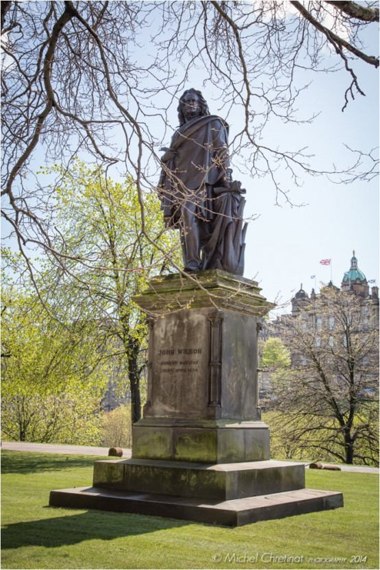 Edinburgh , Scotland - John Wilson' statue