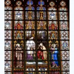St. Michael and St. Gudula Cathedral, Brussels : Detail of Stain Glass Windows