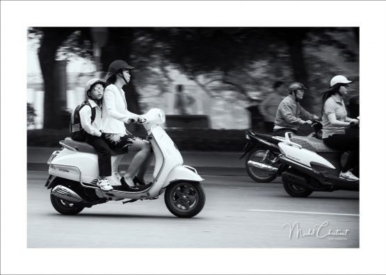 morning rush in Hanoï