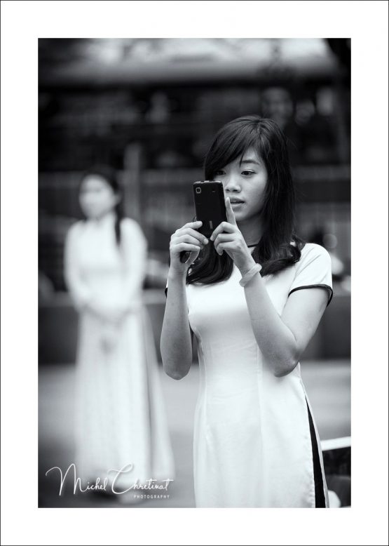 Student in Hanoi Temple of literature