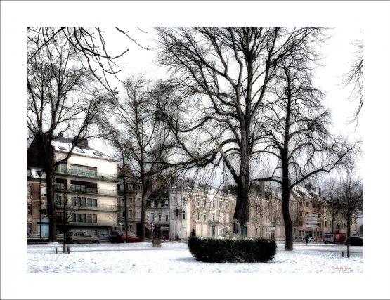 La Picardie en Images: Amiens - Mail Albert 1er sous la neige