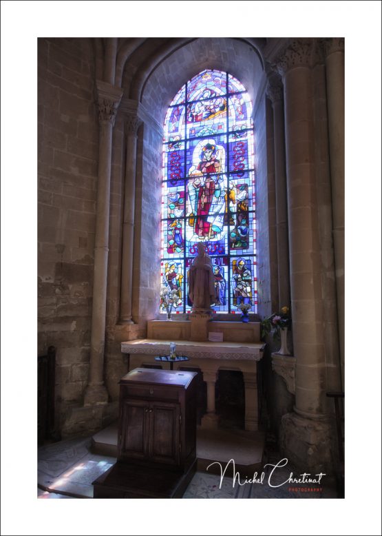 La Picardie en Images : Vitrail Cathedrale de Senlis : Saint Rieul