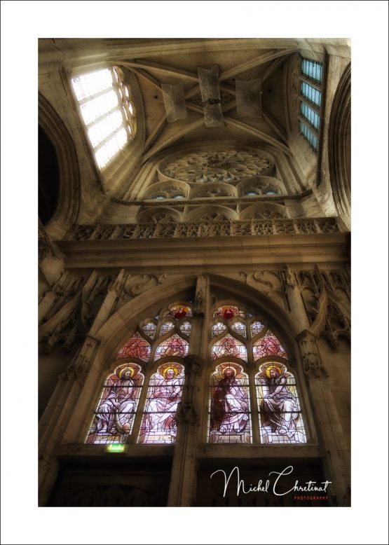 La Picardie en Images : Vitrail Cathedrale de Senlis : les 4 prophétes