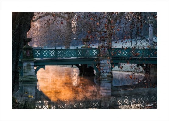 La Picardie en images : Photo du pont des grands hommes dans le parc du chateau de Chantilly