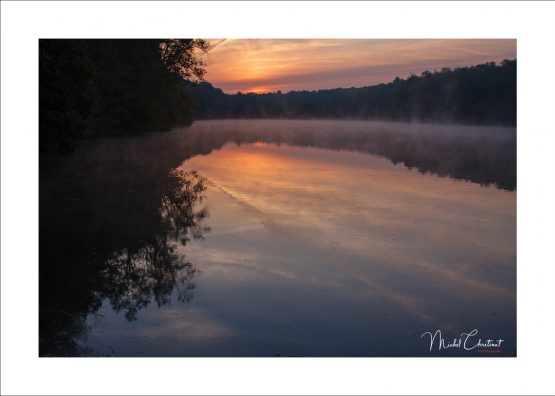 La Picardie en Images: les Etangs de Commelles - lever du soleil sur l'etang Chapron