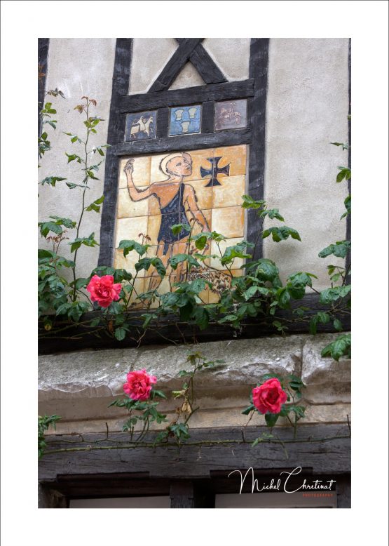 Photo d'un détail de facade à Gerberoy