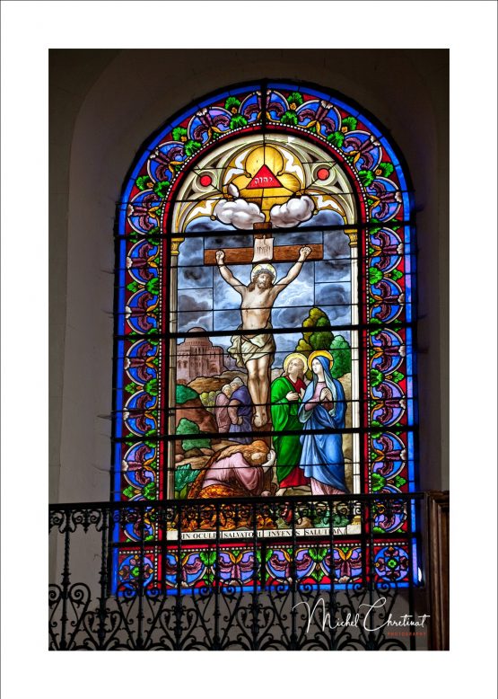 Photo d'un Vitrail  de la Collegiale saint Pierre à Gerberoy