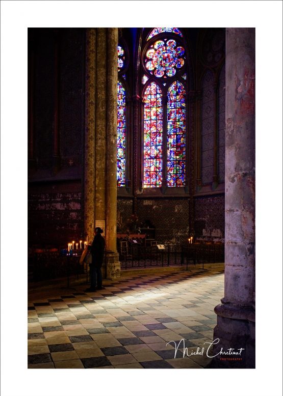Photo d'un vitrail  de la Cathedrale Saint Pierre à Beauvais 