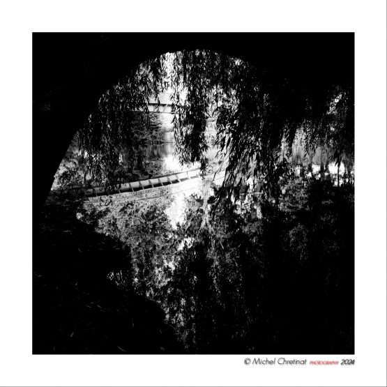 Passerelle sur le bras sud de l'Oise